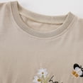 thumbnail image 4 of Tiijoy Girls Summer Outfits Flower Embroidery Ruffle Short Sleeve T-Shirt Shorts Set, Sizes 2-3, 4 of 5