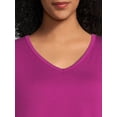 thumbnail image 4 of Terra & Sky Women's Plus Size V-Neck Tunic T-Shirt, 4 of 5
