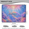 thumbnail image 7 of DISNIMO Sea Turtle Flower Printed Car Trunk Mat 29" x 39" Decorative Cargo Liner Floor Mat All Weather Trunk Protection Trimmable to Fit Heavy Duty Car Trunk Mat, 7 of 7