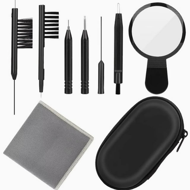 EIMELI Hearing Aid Cleaning Kit Hearing Amplifier Cleaners Cleaning Tool Set for Hearing Aid Maintenance