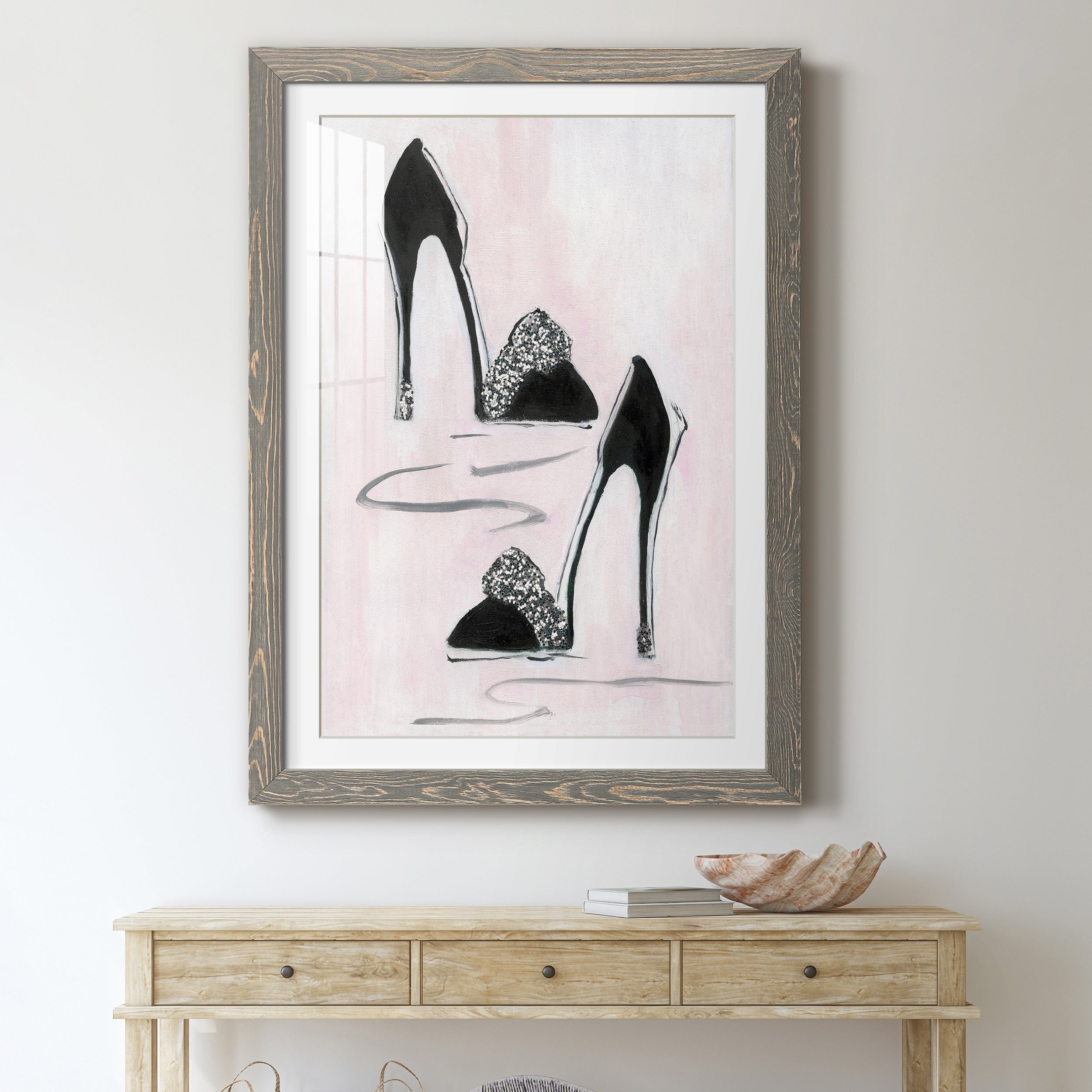 Shoes That Dazzle II - Premium Framed Print - Distressed Barnwood Frame - Ready to Hang