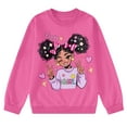 thumbnail image 3 of Aideaone Girls Sweatshirts Crewneck Cute Cartoon Graphic Pullover Long Sleeve Relaxed Fit Tops Rose Pink 5-14Years, 3 of 7