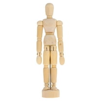 PBPBOX Wooden Action Figure Artist Scale Model Mannequins 2Pcs