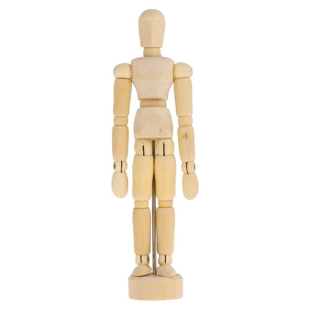 PBPBOX Wooden Action Figure Artist Scale Model Mannequins 2Pcs