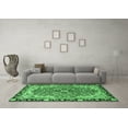 thumbnail image 3 of Ahgly Company Indoor Rectangle Medallion Emerald Green Traditional Area Rugs, 7' x 10', 3 of 4