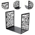 thumbnail image 4 of GUOOL 2 Pieces Metal Bookends Book Holder for Home Office Living Room Book Shelves E, 4 of 8