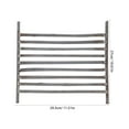 thumbnail image 2 of WEAVILUX Steel Fire Pit Grate in Grey, Non-Rust Firewood Holder for Outdoor Fireplace and Backyard Use, 2 of 8