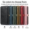 thumbnail image 3 of SaniMore Magnetic Detachable Wallet Case for iPhone 14 Pro, PU Leather 2-in-1 Functional Cover Buil-in Multiple Card Slots & Car Mount Wrist Strap Shockproof Protective Shell, Navyblue, 3 of 10