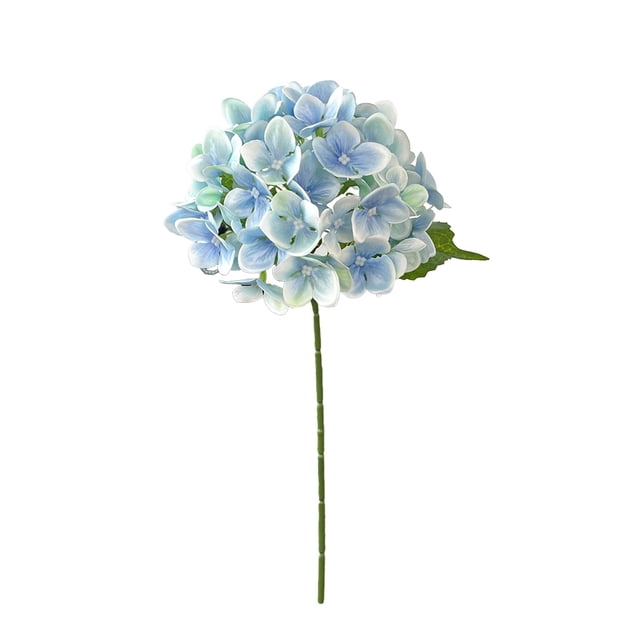 Cheapark Simulation Hydrangea with 54 Petals Silk Flower Single Stem Oil Gift Painting Style Decor Wedding and Home DIY Craft Mater ial