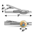 thumbnail image 3 of New Jersey State Flag Round Tie Bar Clip Clasp Tack Silver Color Plated, 3 of 5