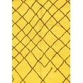 thumbnail image 1 of Ahgly Company Machine Washable Indoor Rectangle Solid Yellow Modern Area Rugs, 5' x 7', 1 of 4