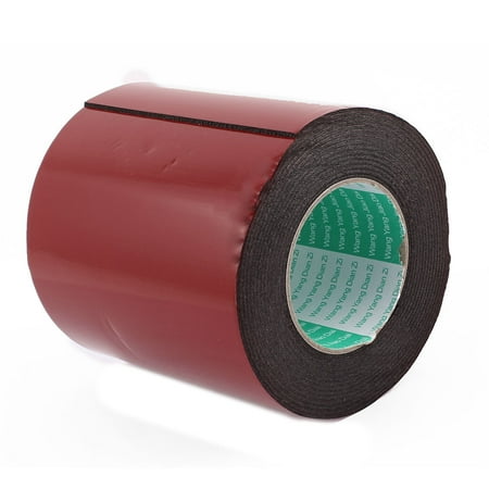 Unique Bargains Black Strong Double Sided Adhesive Tape Sponge Tape 150MM Width 5M Long