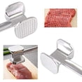 thumbnail image 4 of Stainless Steel Double-sided Meat Tenderizer - Meat Tenderizer Hammer Mallet Tool for Pounding Beef, Steak, Chicken, Pork, 4 of 5