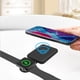 thumbnail image 2 of Cargador de Teléfono Portátil Plegable 15W Inalámbrico de Carga Rápida Teléfono Inteligente Ios Reloj 2 en 1 Cargador Inalámbrico Portátil Puede Cargar Auriculares Bluetooth con Función de Carga Inalá, 2 of 9
