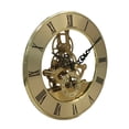 thumbnail image 5 of ROCKROK Golden Trim Metal Clock Face 126mm Gear Skeleton Quiet Quartzs Clock Head Insert Movement for Stylish Interior Decors, 5 of 7