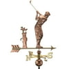 Good Directions Golfer Weathervane, Pure Copper - 27"L