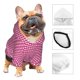 thumbnail image 3 of Fotbe Pink Gingham Sudadera con Estampado para Perros Pequeños – Suéter con Capucha para Mascotas, Tela Suave de Forro Polar con Bolsillo-Medium, 3 of 7