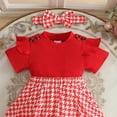 thumbnail image 6 of JUMEYU Newborn Baby Dresses Newborn Baby Girl Outfit Suspender Sleeveless Romper Romper Infant Clothes 0 3 6 9 12 18 24 Months (Red,3-6 Months), 6 of 6