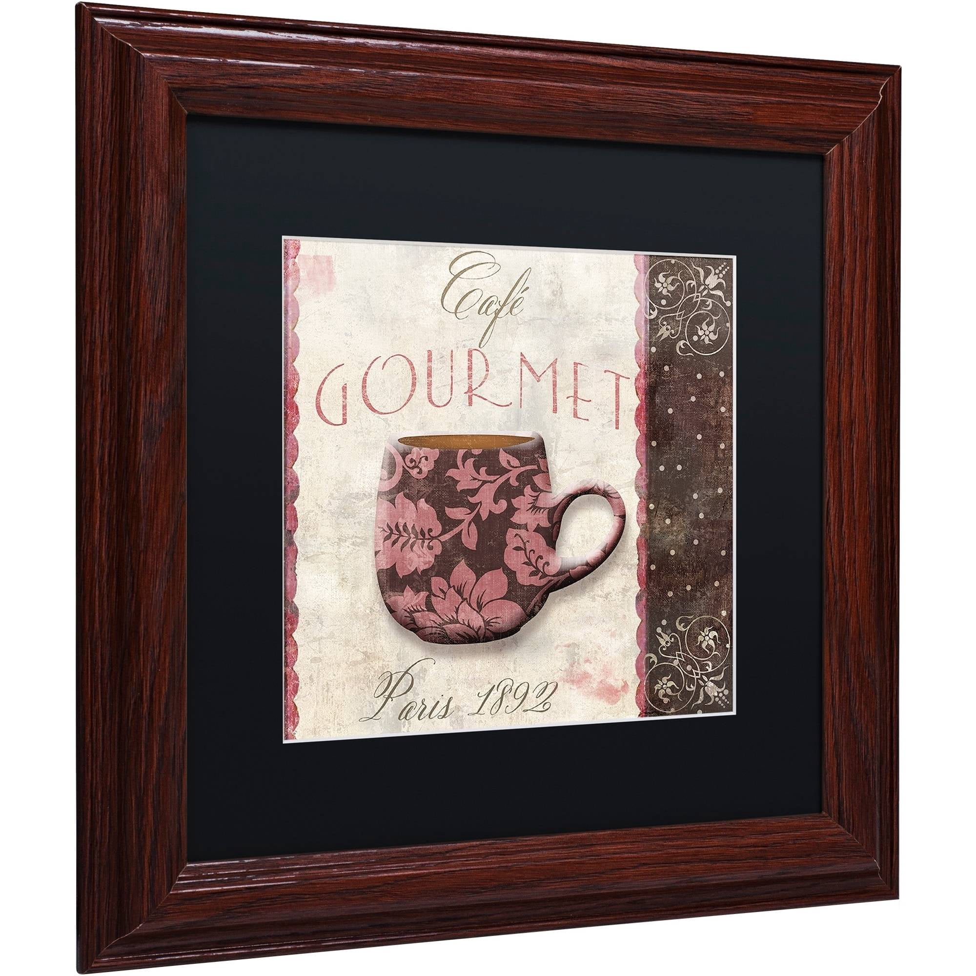 Trademark Fine Art "Patisserie XIII" Canvas Art by Color Bakery Black Matte, Wood Frame