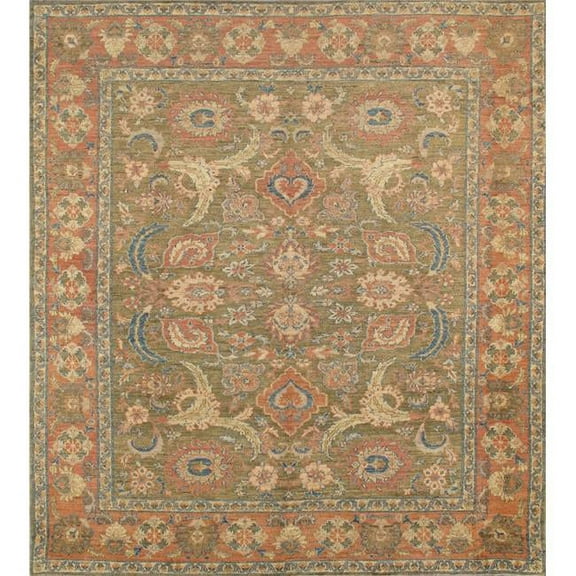 Pasargad Home 022170 Nomad Art Collection Hand-Knotted Lamb's Wool Area Rug- 8 ft.11 in.  X 9 ft.10 in.