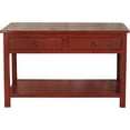 thumbnail image 2 of American Heartland 30305RR Rustic Sofa Table with 2 Drawers, Rustic Red, 2 of 3