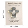 thumbnail image 2 of Pocket Cross Gift，Easter Decoration - Religious Christian Home Decor, Mantel, Tabletop, or Wall Hanging, Symbol of Faith, Hope, and Renewal for Easter Celebrations, 2 of 7
