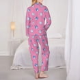 thumbnail image 6 of Wukai French Bulldog Print Women's Pajama Set - Soft Long Sleeve Sleepwear for Comfort and Style-Medium, 6 of 9
