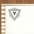 thumbnail image 2 of Printtoo R-40 Triangle Tourbillon Bord Y Alphabet Monogramme Initiale Auto Encrage Tampon en Caoutchouc Bureau Stationnaire, 2 of 5
