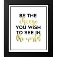 thumbnail image 2 of Quach, Anna 12x14 Black Modern Framed Museum Art Print Titled - Be The Change, 2 of 5