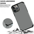thumbnail image 3 of iPhone 11 PRO 5.8" 2019 A2160 A2217 A2215 Slim Streamlined Body Soft Silicone Back Durable Dual Layer Cover - Grey, 3 of 5