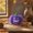 Purple, variant on Halloween Pumpkin Decor Glowing Pumpkin Pillow Luminous Stuffed Pumpkin Ornament Embroidered Face Soft Fabric Tabletop Home Party Fireplace Mantel Fall Holiday Decoration