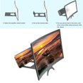 thumbnail image 6 of Phone Screen Amplifier - 14in Curved 3D HD Magnifier Stand, 4X Enlargement for Hands-Free Video Viewing, 6 of 6
