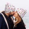 thumbnail image 5 of Yiaed Cute Poodle Dog Print Winter Beanie for Men Women, Fleece Lined Beanie Soft Warm Knit Hat Ski Stocking Cuffed Ca, 5 of 6