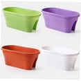 thumbnail image 4 of OULII railing flower pot Deck Rail Planter Green Handrail Placement for Home Decor 1Set, 4 of 8