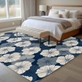 thumbnail image 4 of 6'x9' Area Rugs, Vintage Flowers Indoor Outdoor Area Rug for Living Room Bedroom, Blue Spring Farmhouse Botanical Floral Washable Bathroom Rugs Kitchen Floor Carpet Mats Home Decor Aesthetic, 4 of 8