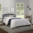 thumbnail image 5 of Hillsdale Carolina Wood Full/Queen Slatted Arched Headboard with Frame in Navy, 5 of 12