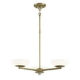 thumbnail image 2 of George Kovacs Scale 24" Wide Soft Brass Modern 3-Light LED Chandelier, 2 of 2