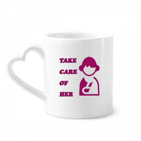 

Care Women Injury Body Art Deco Fashion Mug Coffee Cerac Drinkware Glass Heart Cup
