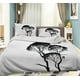 thumbnail image 1 of 3D Hand Drawn Tree White Quilt Cover Set Ropa de Cama Funda Nórdica Fundas de Almohada, 1 of 3