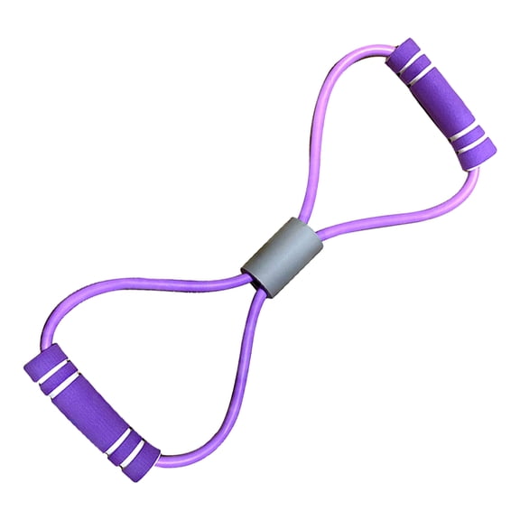 Rodiuiu Figure 8 Resistance Band with Handles for Workout Arm Back Shoulder Training Elastic Rope Yoga Gym Fitness Pulling Rope for Men Women