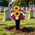thumbnail image 5 of Flower Vase with Sturdy Spikes/Stakes Outdoor Artificial or Fresh Flower Holder Decoration, 5 of 6