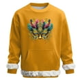thumbnail image 2 of RKSTN Carnival Party Sweatshirts for Men Oversized Crew Neck Carnival Graphic Print Versatile Fleece Sweatshirt Mens Casual Round Neck Relaxed Fits Comfy Pullover Sweatshirt Top Fall Winter Clothes, 2 of 7