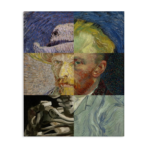 Collaged Van Gogh Portraits Canvas Wall Art, design by Masters Redux