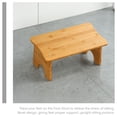 thumbnail image 4 of GOOHOCHY Wood Shower Stool Adult Chocolate Nonslip Footstool 1Pcs, 4 of 8