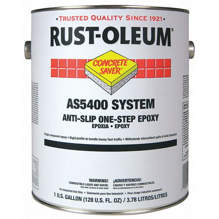 RUST-OLEUM AS5444402 1 gal. Anti-Slip Floor Coating, Epoxy Ester, Flat