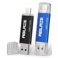 thumbnail image 1 of Unidad flash USB ABLAZE de 64 GB, paquete de 2 unidades USB 3.0+tipo C para iPhone, 1 of 8