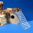 thumbnail image 6 of Kuntesetty Hamster Ladder Anti Slip Habitat Decor for Small Animals Hedgehog Small Pets Blue, 6 of 9