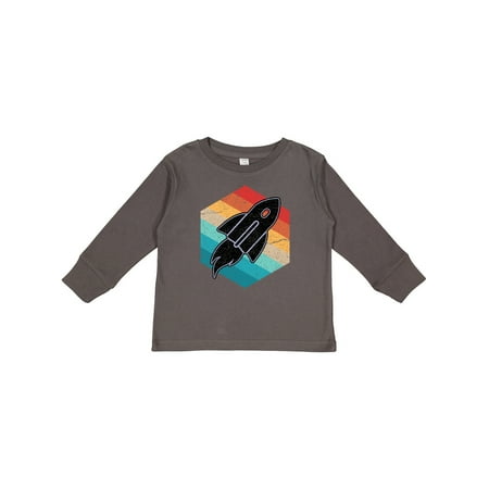 

Inktastic Rocket Ship Retro Space Gift Toddler Boy or Toddler Girl Long Sleeve T-Shirt