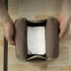 thumbnail image 4 of Caja de pañuelos portátil para exteriore de toallita soporte de almacenamiento, bolsa de papel de lona reutilizable para mochilero, Bolsa de papel de seda húmeda, 4 of 5