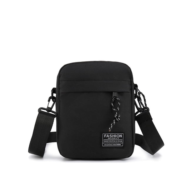 Bolso bandolera tipo bandolera para el pecho, hombro, bandolera de agua, bolso de viaje de una correa para hombres, mujeres y niños con orificio para auriculares